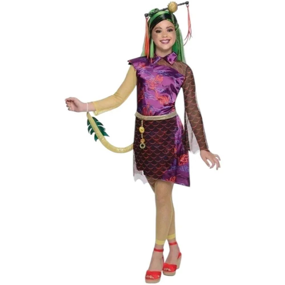 🐉 Monster High Jinafire Long Costume – Girls Dragon Dress Size Medium